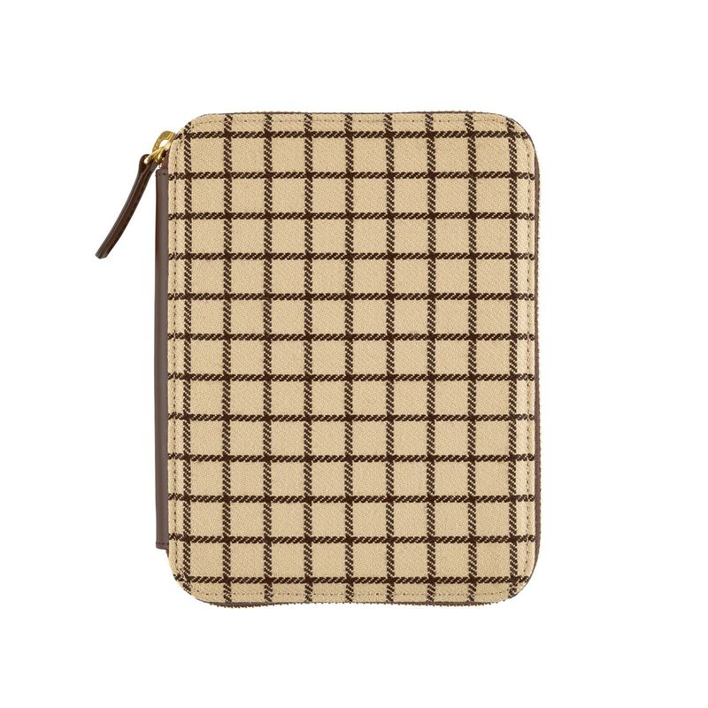 Hobonichi Techo Taut Zipped Cafe au Lait Plaid A6 [COVER ONLY]