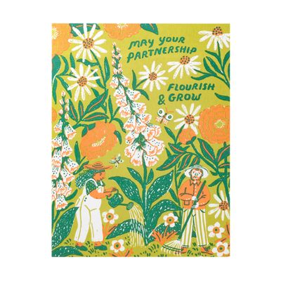 Flourishing Partnership Congrats Letterpress Card