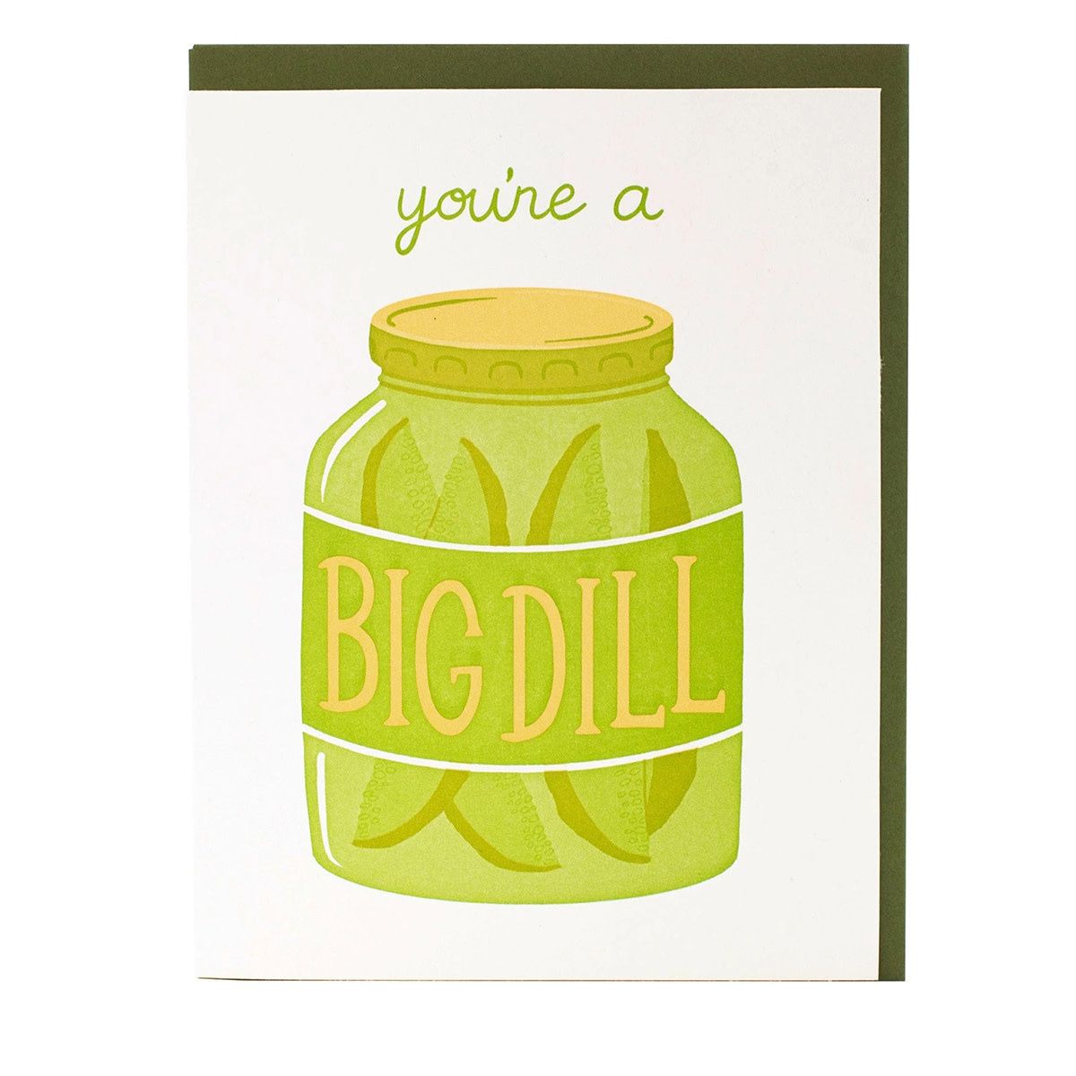 Dill Pickles Congrats Letterpress Card