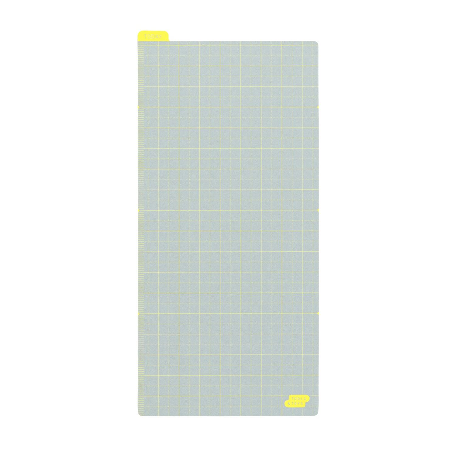 Hobonichi Pencil Board Weeks Ice Gray x Yellow