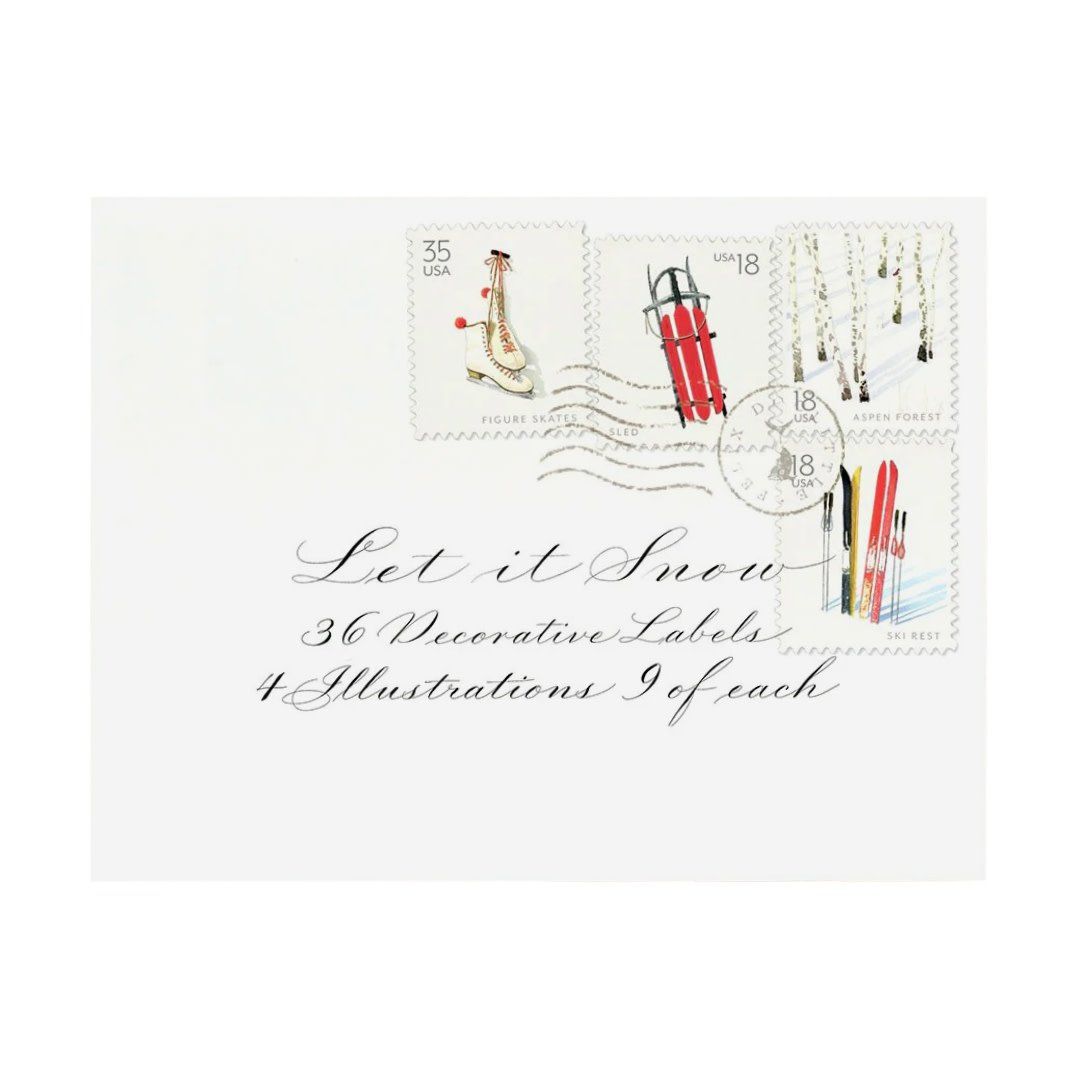 Let it Snow Decorative Labels