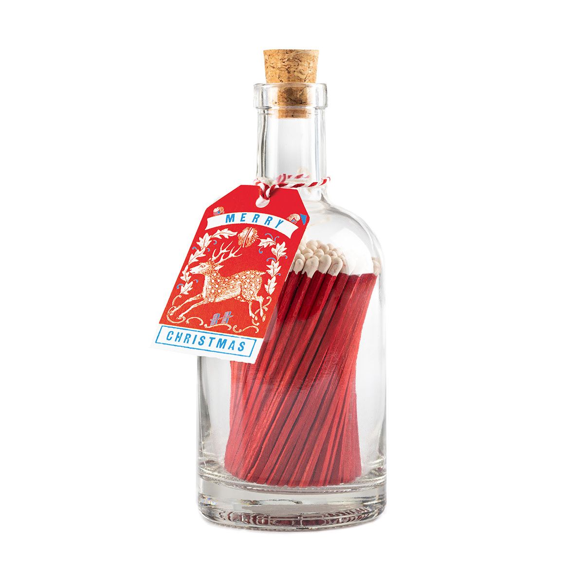 Red Stag Glass Bottle Safety Matches