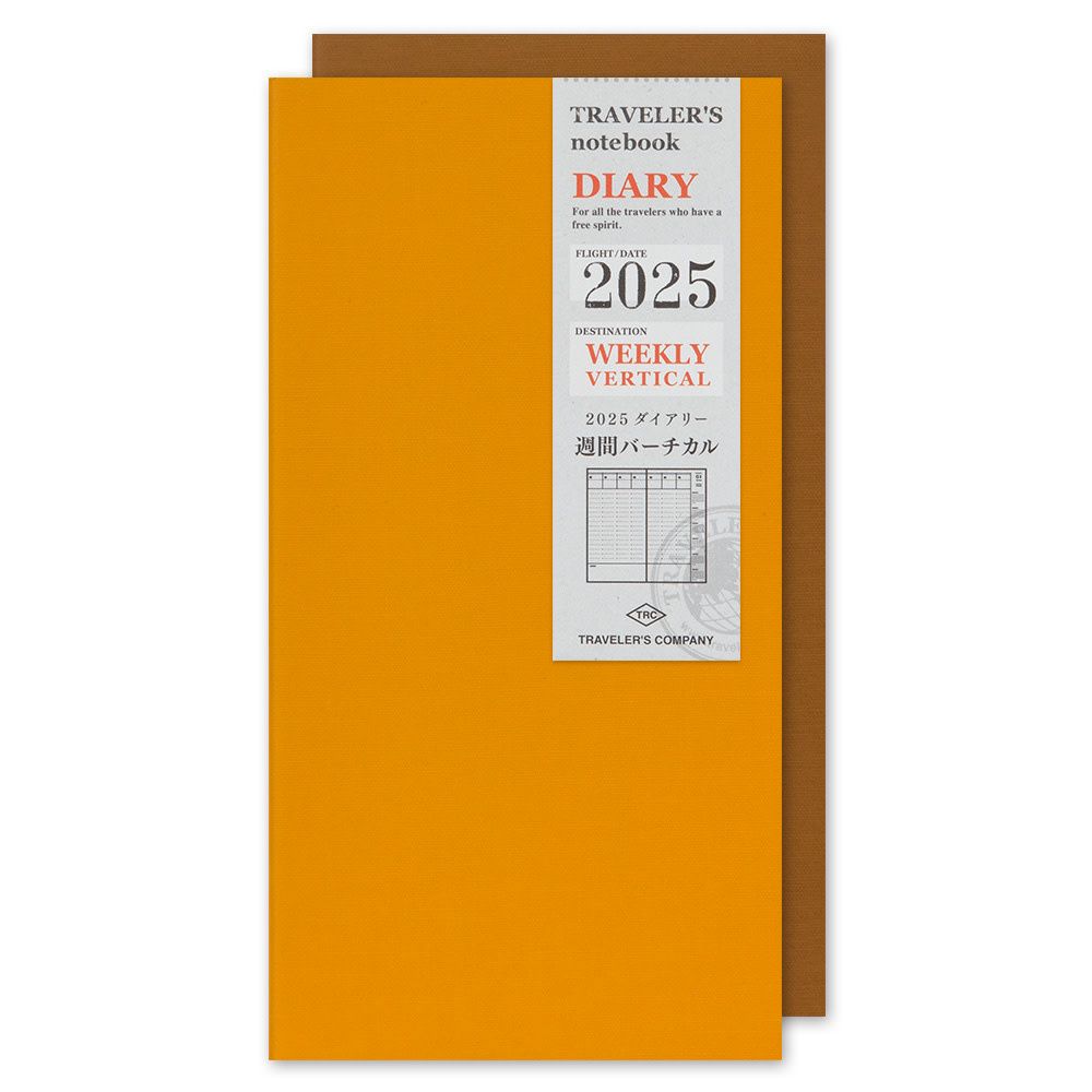 Refill Weekly Vertical 2025 Traveler&#39;s Notebook Diary