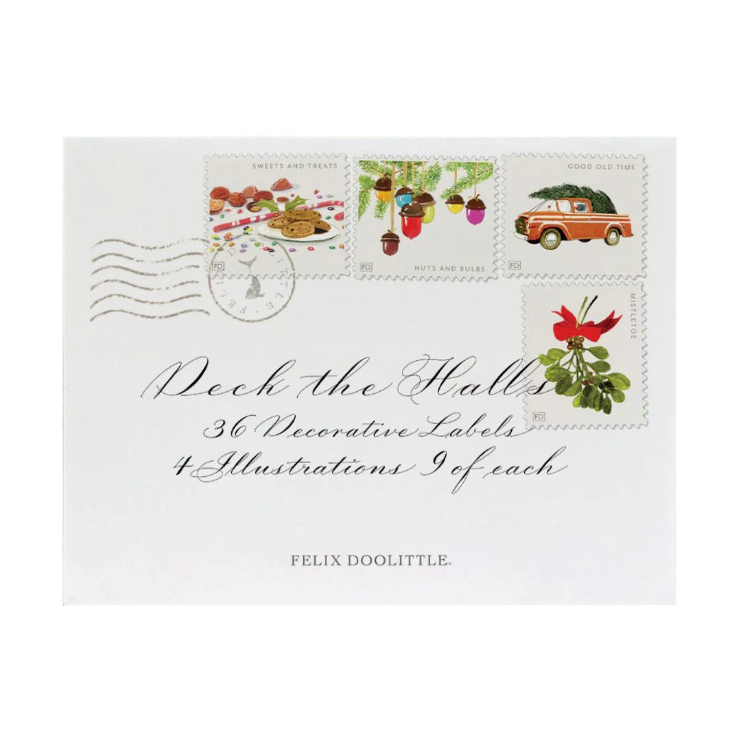 Deck the Halls Decorative Labels