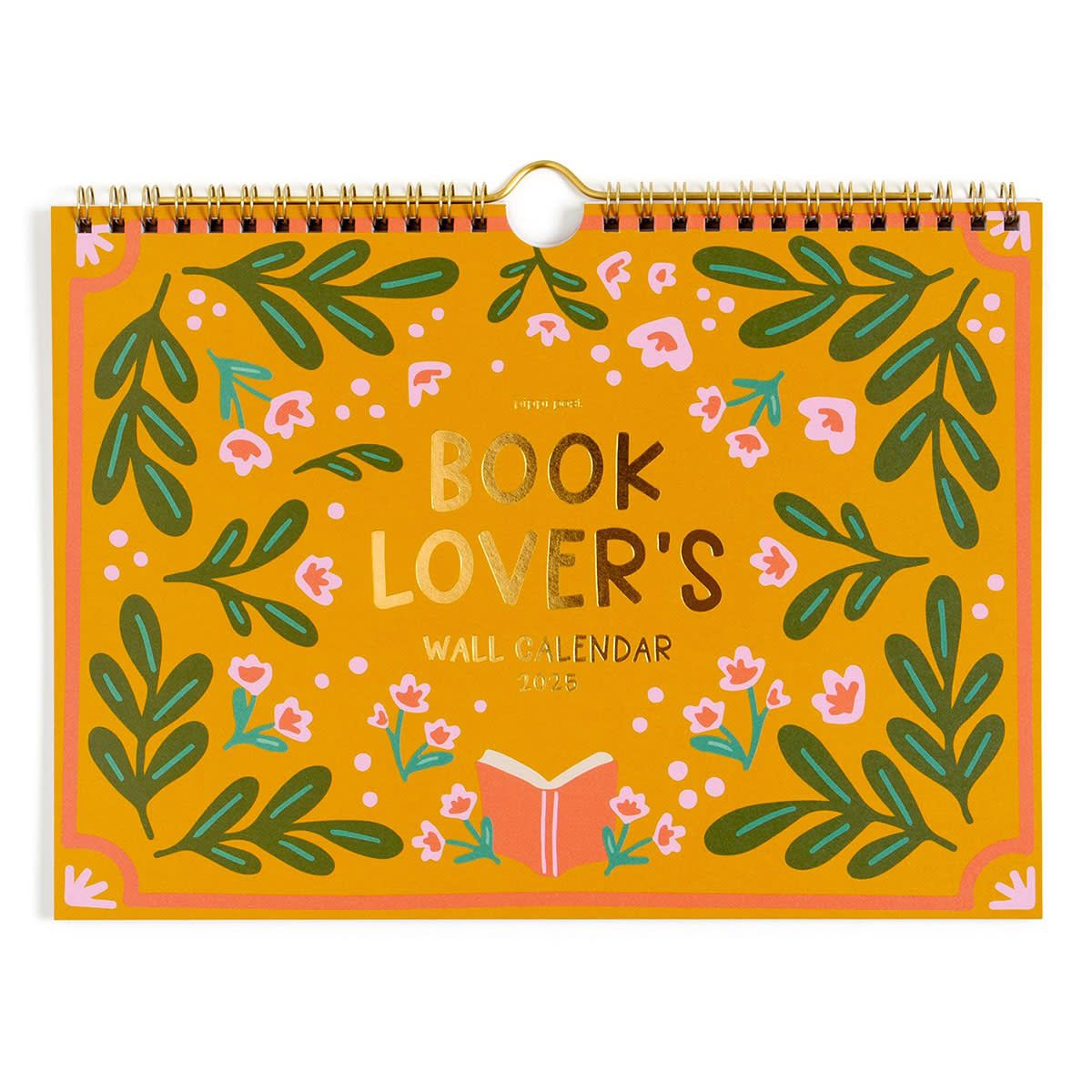 Book Lover&#39;s 2025 Spiral Wall Calendar