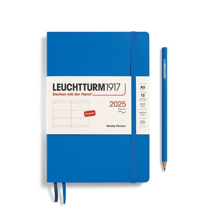 2025 A5 Softcover Weekly Planner Sky