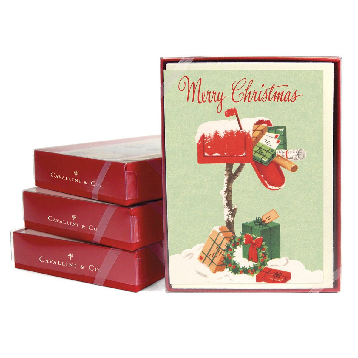 Christmas Mailbox Folded Cards - Box of 10