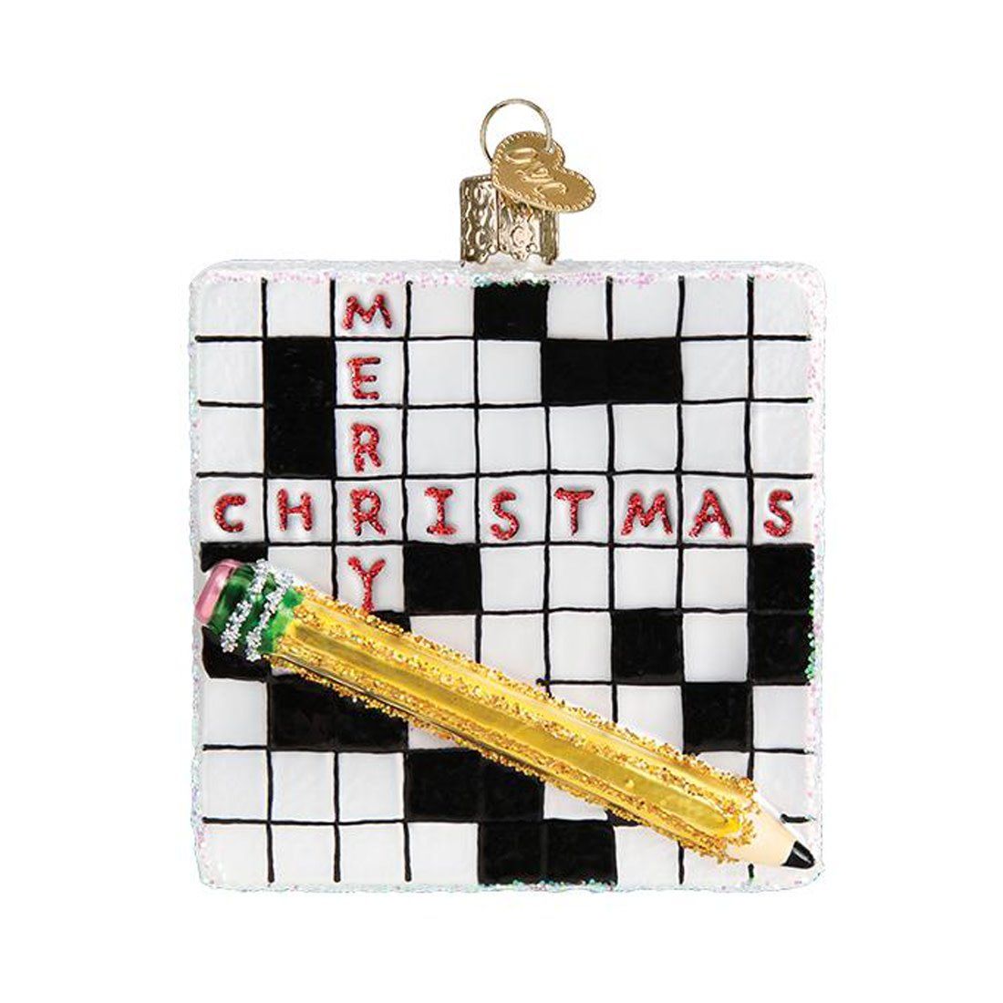 Crossword Puzzle Ornament