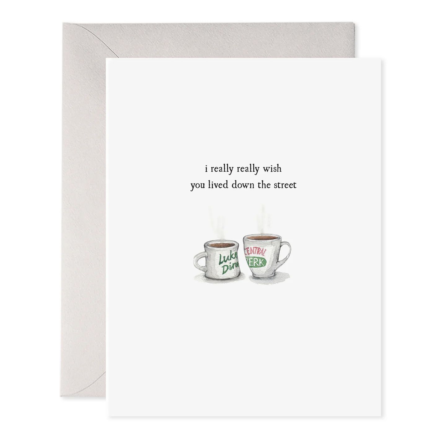 Coffee Cups Greeting Card