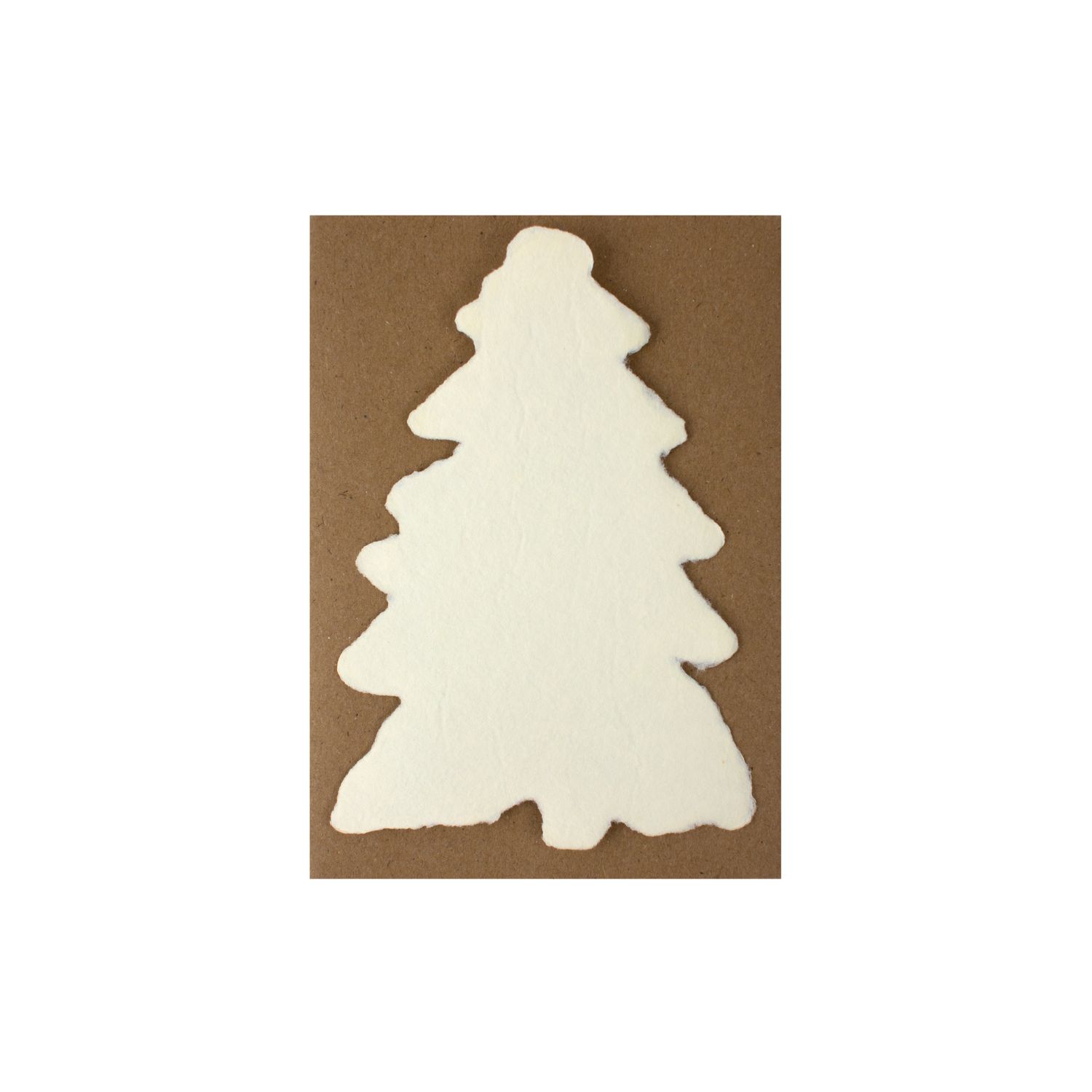 Handmade Paper Cream Evergreen, Size: Single