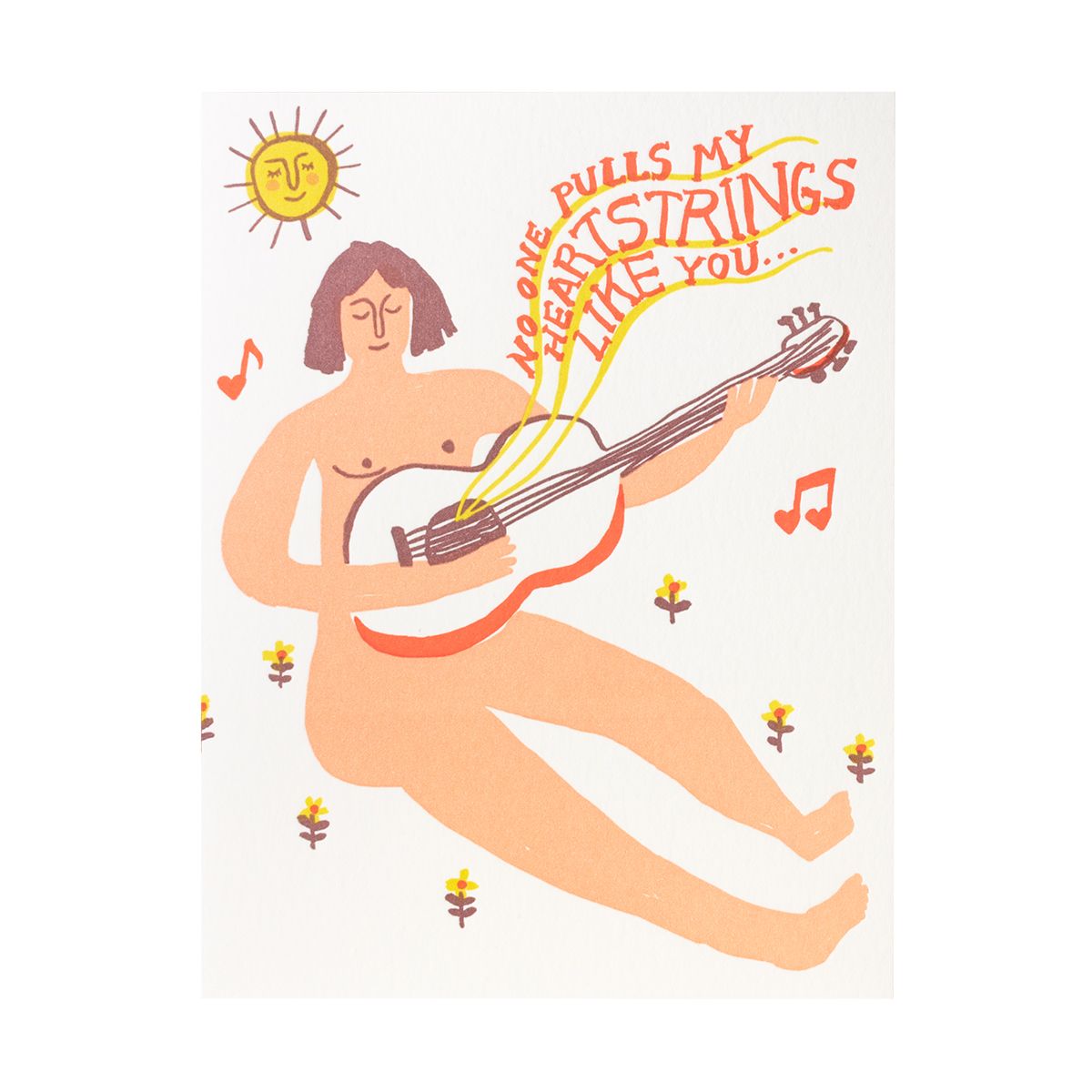 Heartstrings Love Letterpress Card