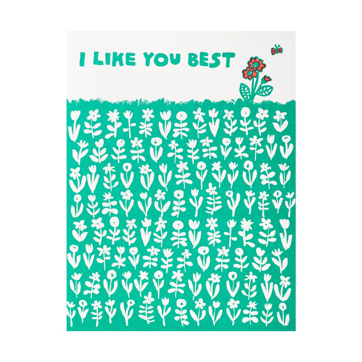 Like You Best Letterpress Card