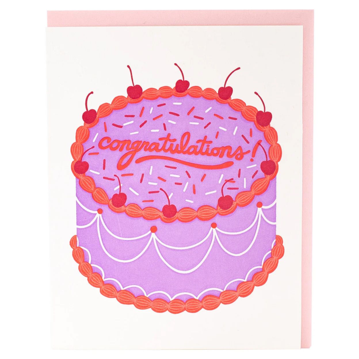 Big Cake Letterpress Card