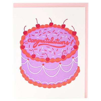 Big Cake Letterpress Card