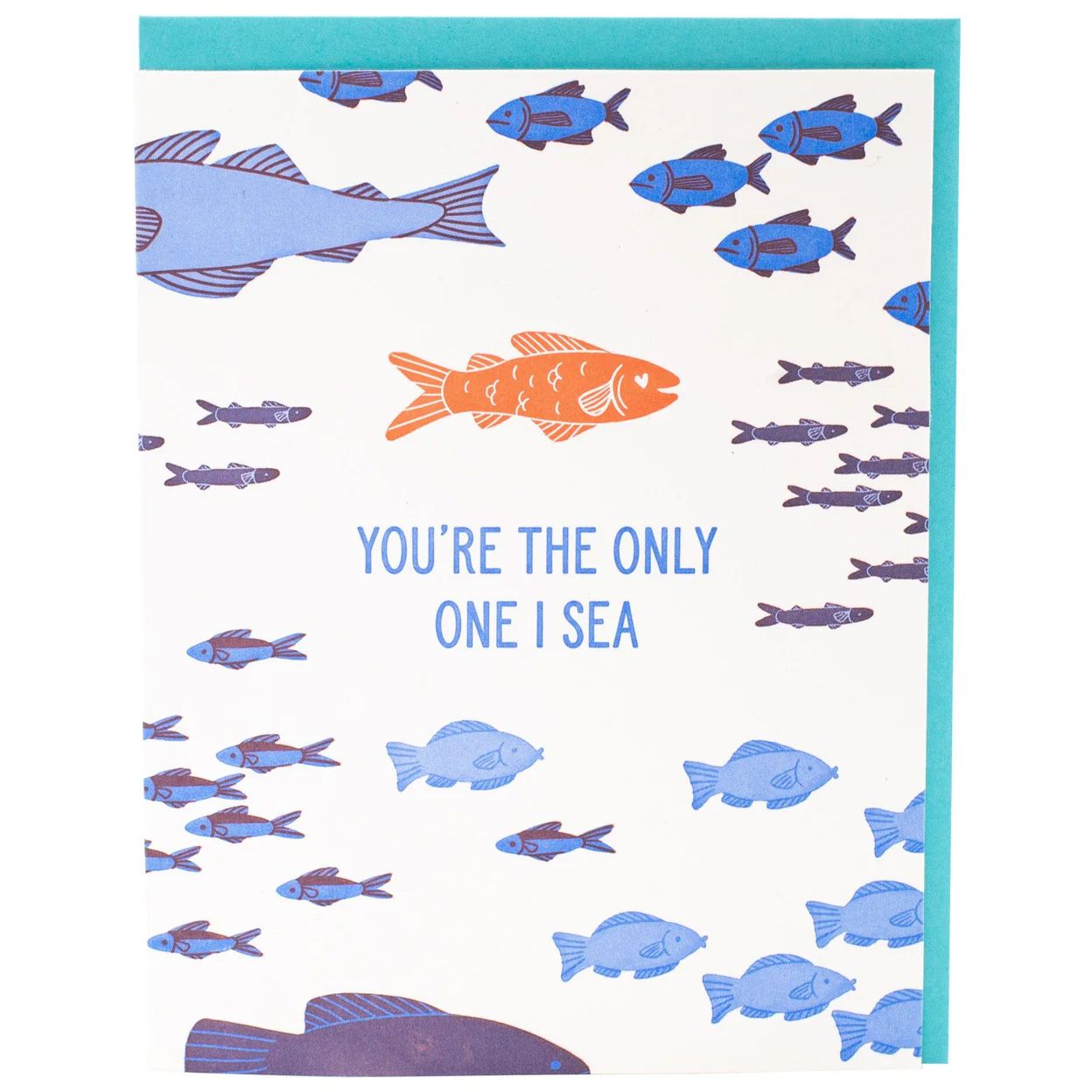 Fish Love Letterpress Card