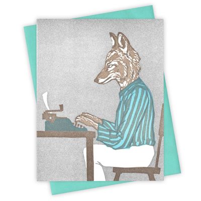 At the Typewriter Coyote Card