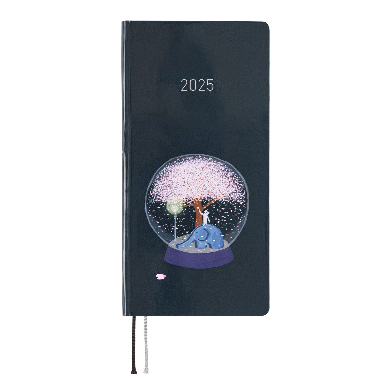 Hobonichi Techo Hiroko Kubota: Night Cherry Blossom Snow Globe Weeks SPRING 2025