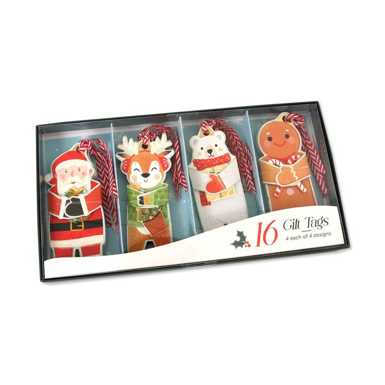 Christmas Assorted Hugs  - 16 Gift Tags