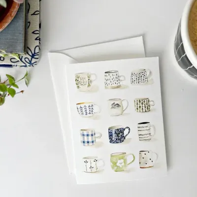 Mugs Notecards Box of 8