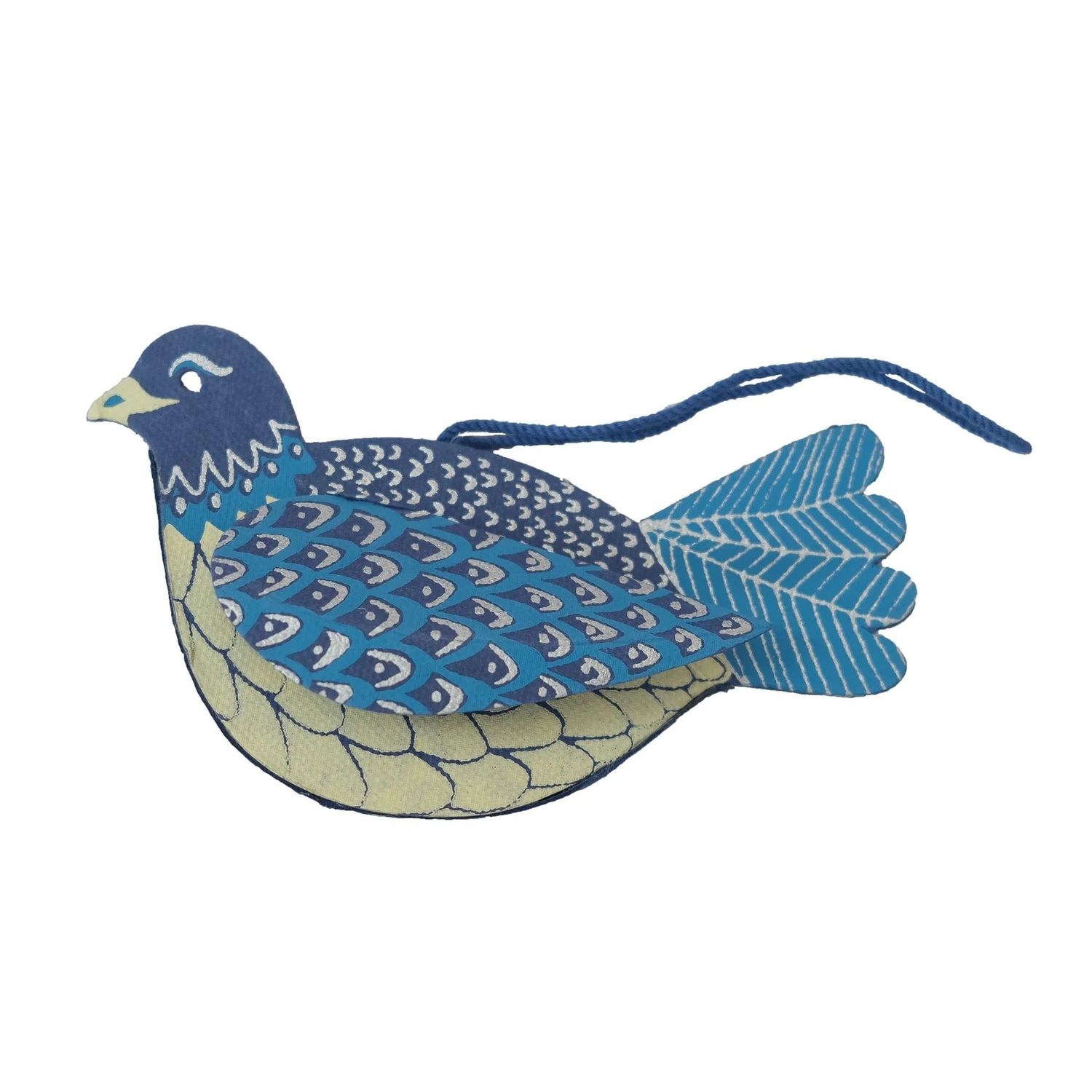 Dove Blue Bird Paper Ornament