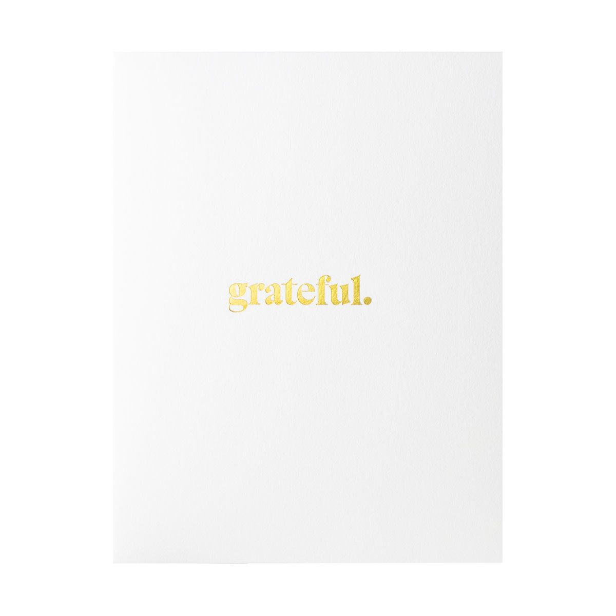 Grateful Gold Foil Card
