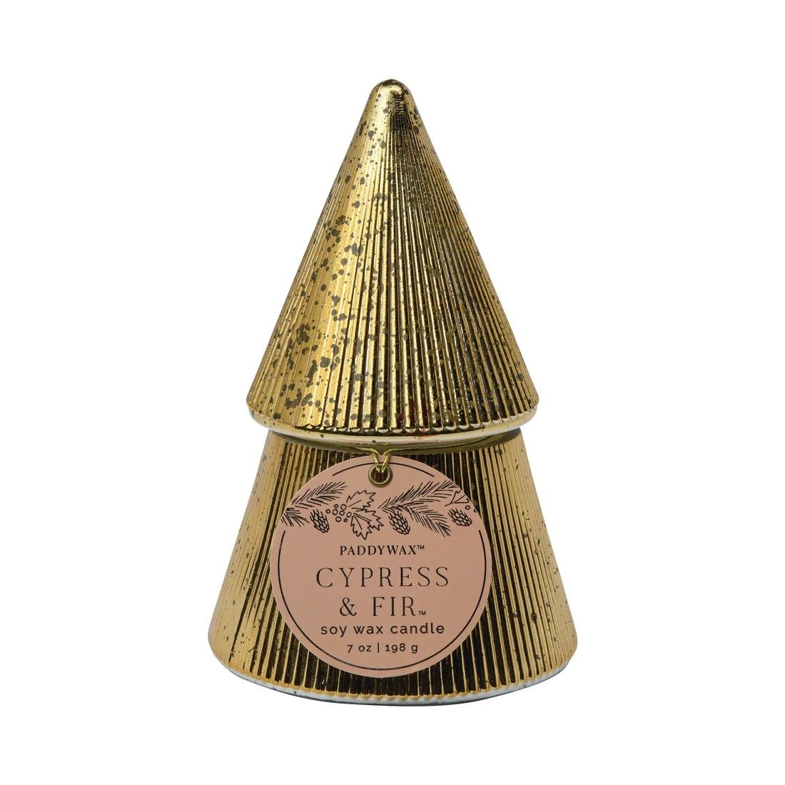 Gold Tree Candle - Cypress &amp; Fir