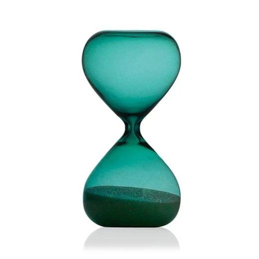 Turquoise Blue Hourglass - 5 minutes