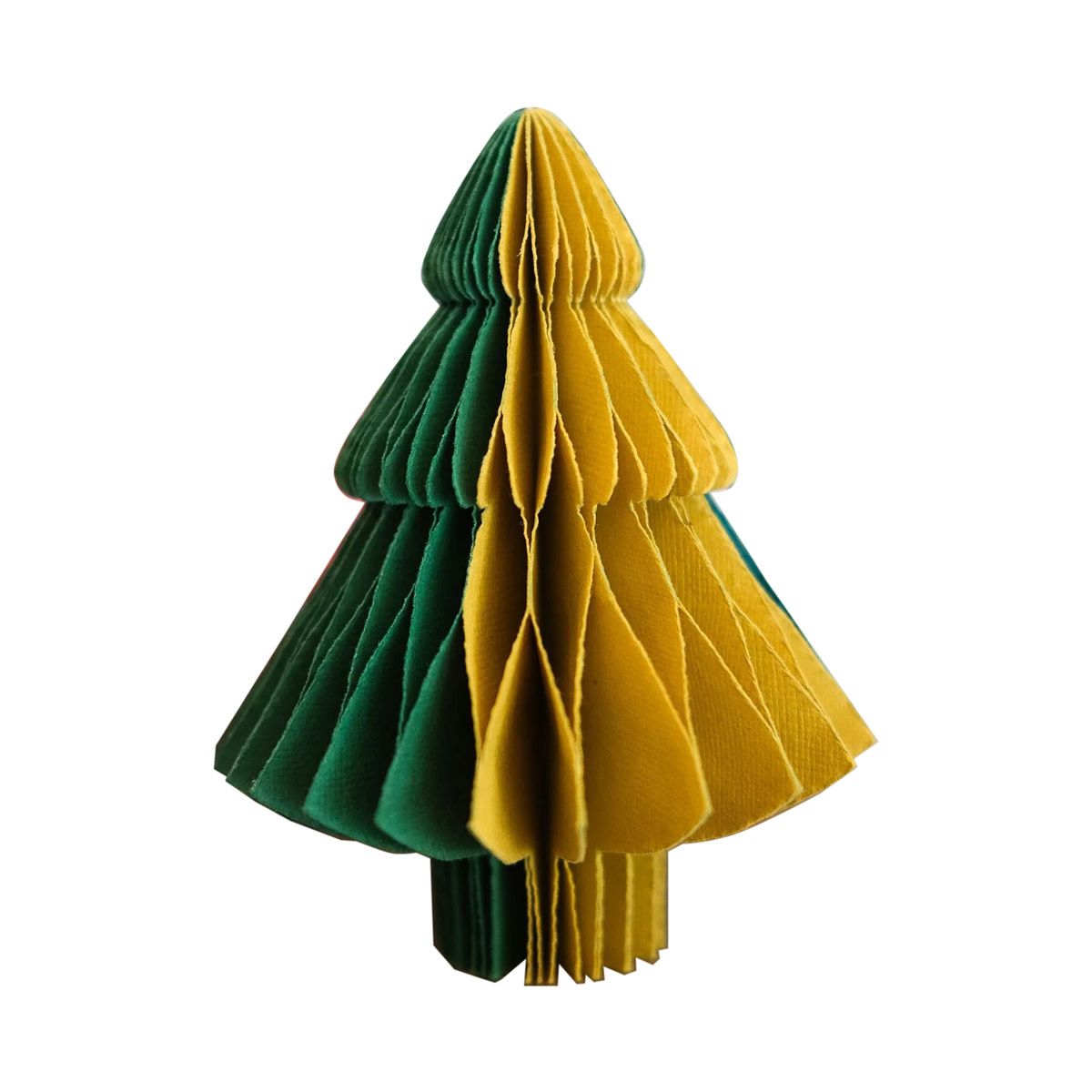Honeycomb Green Tree Ornaments Set of 3