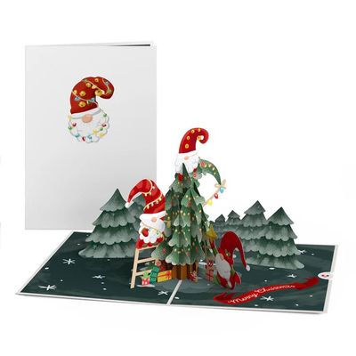 Christmas Gnomes Pop-up Card