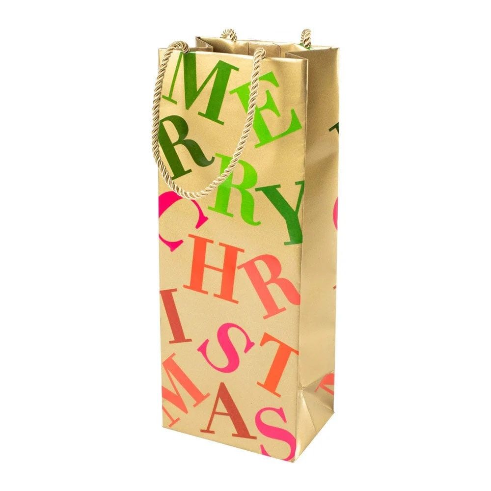 Merry Xmas Toss Bottle Bag