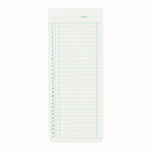 Sticky Memo Pad Monthly White