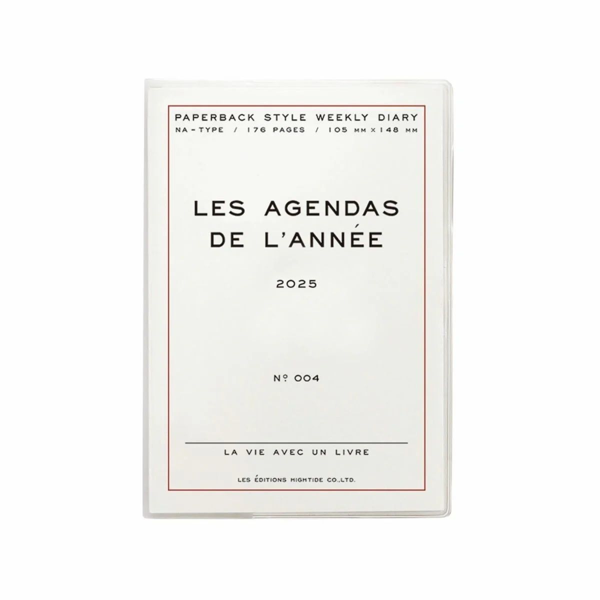 2025 A6 Weekly Planner - White