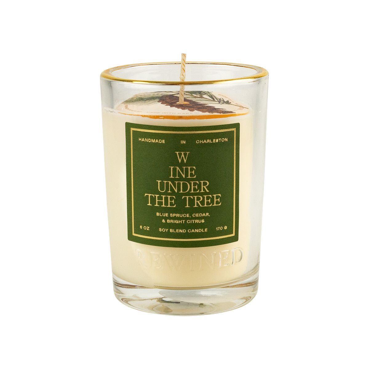 Rewined Wine Under The Tree Candle 6oz