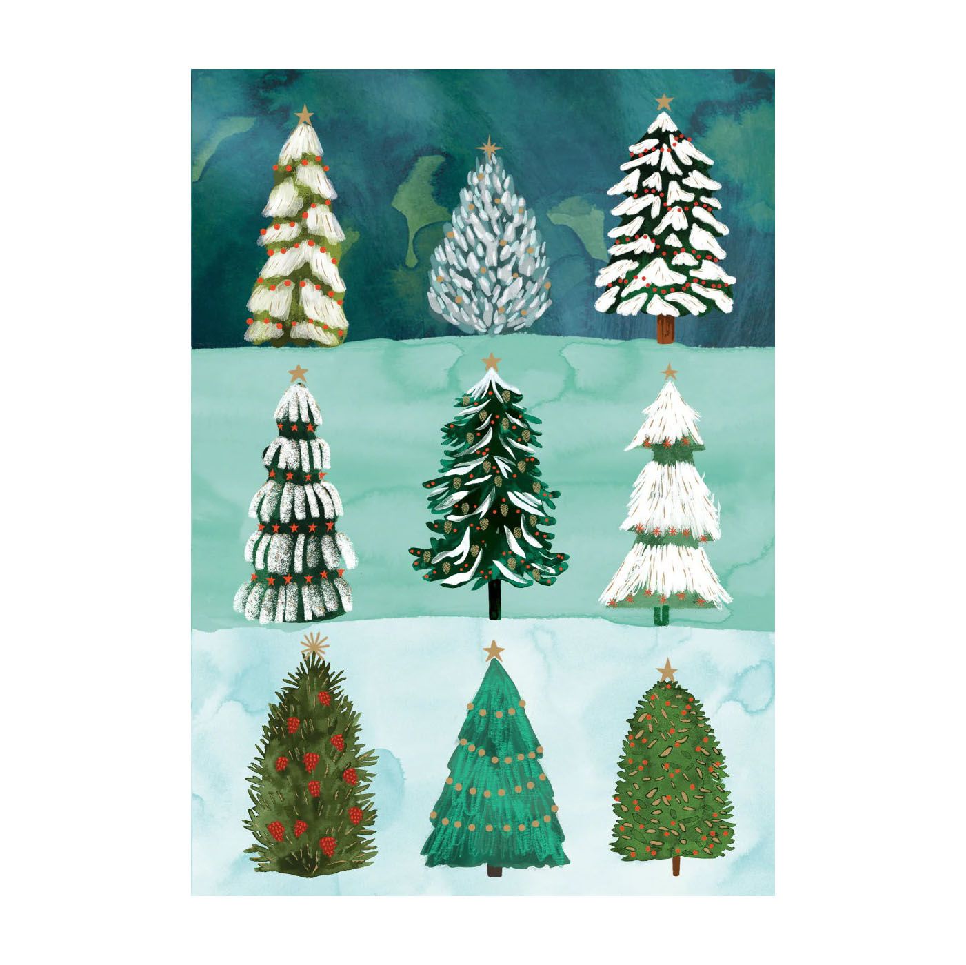 Wild Winter Forest Cards Box of 5