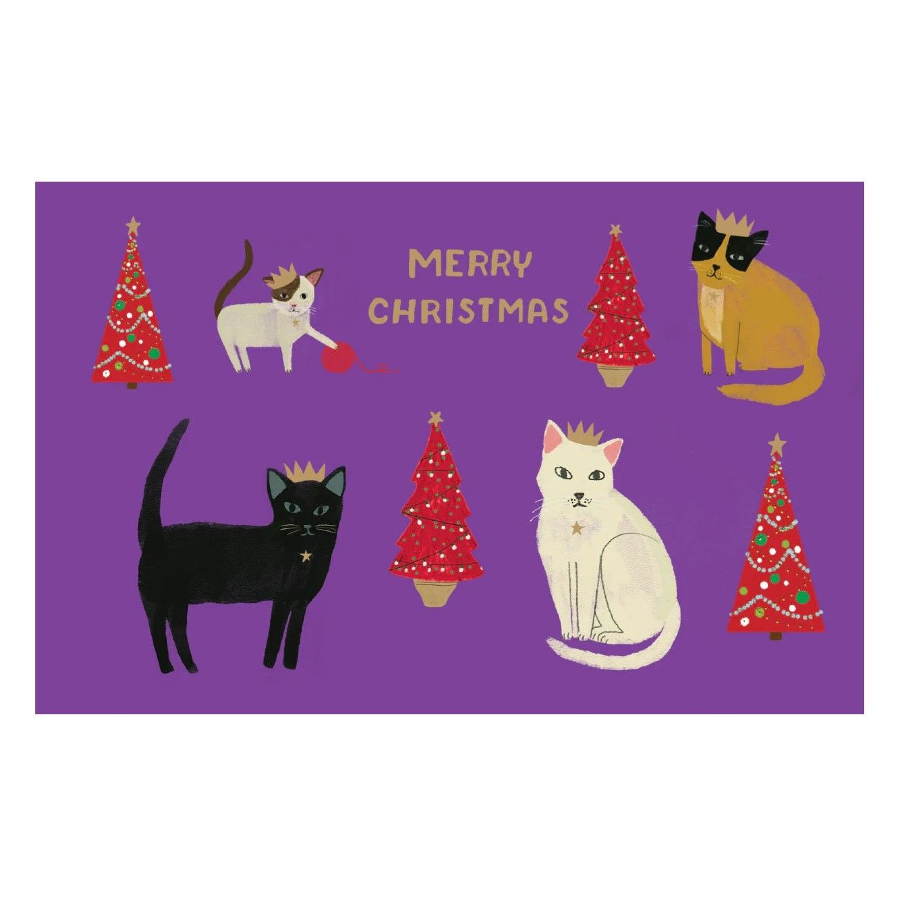 Pretty Paws Gold Foil Card Box of 8