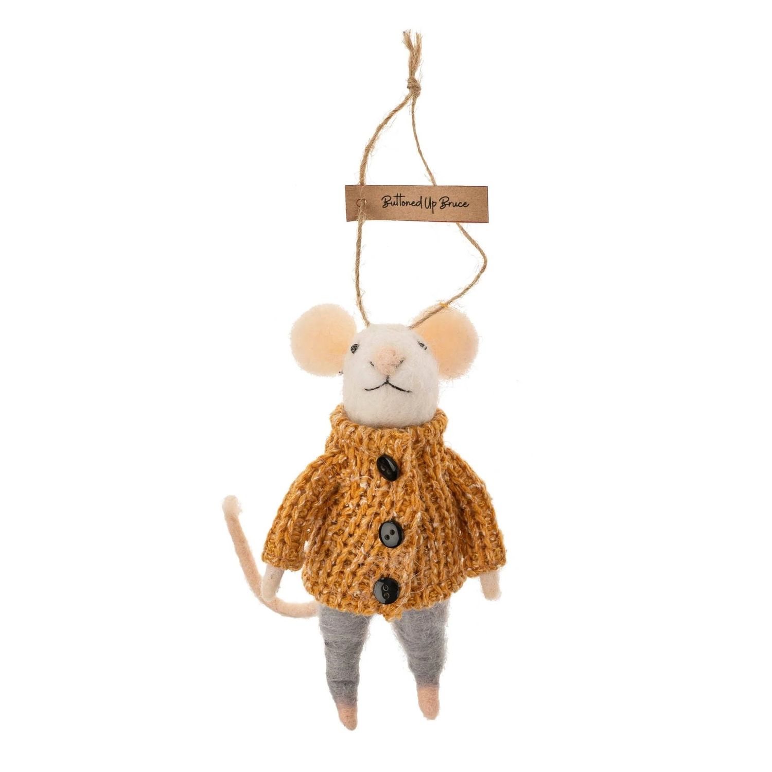 Buttoned Up Bruce Ornament