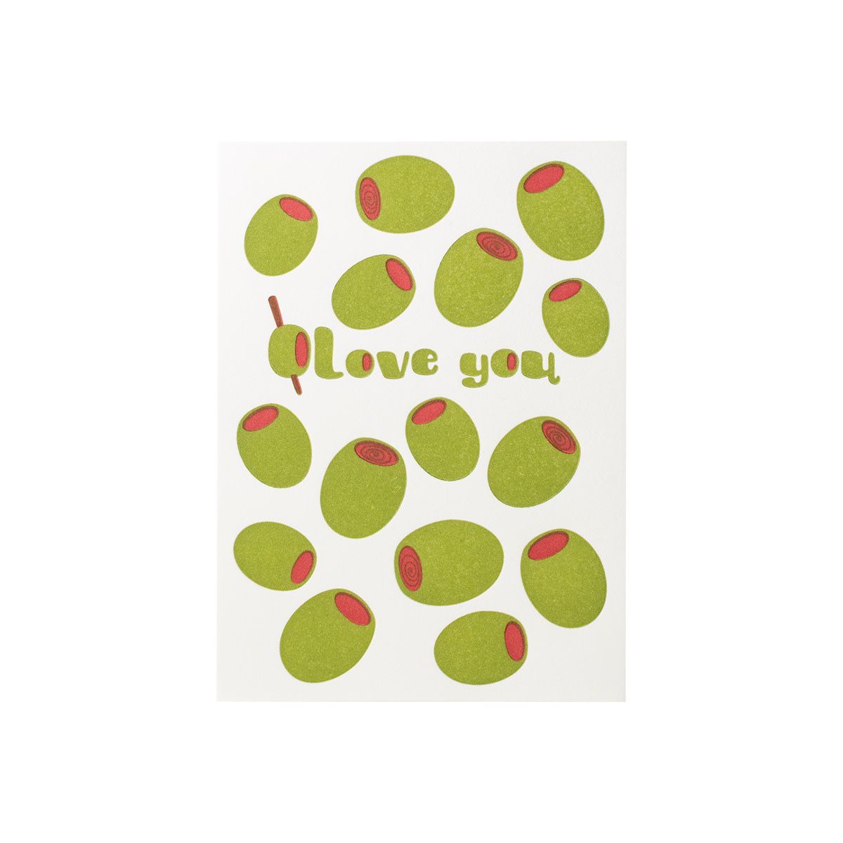 Olove You Letterpress Card