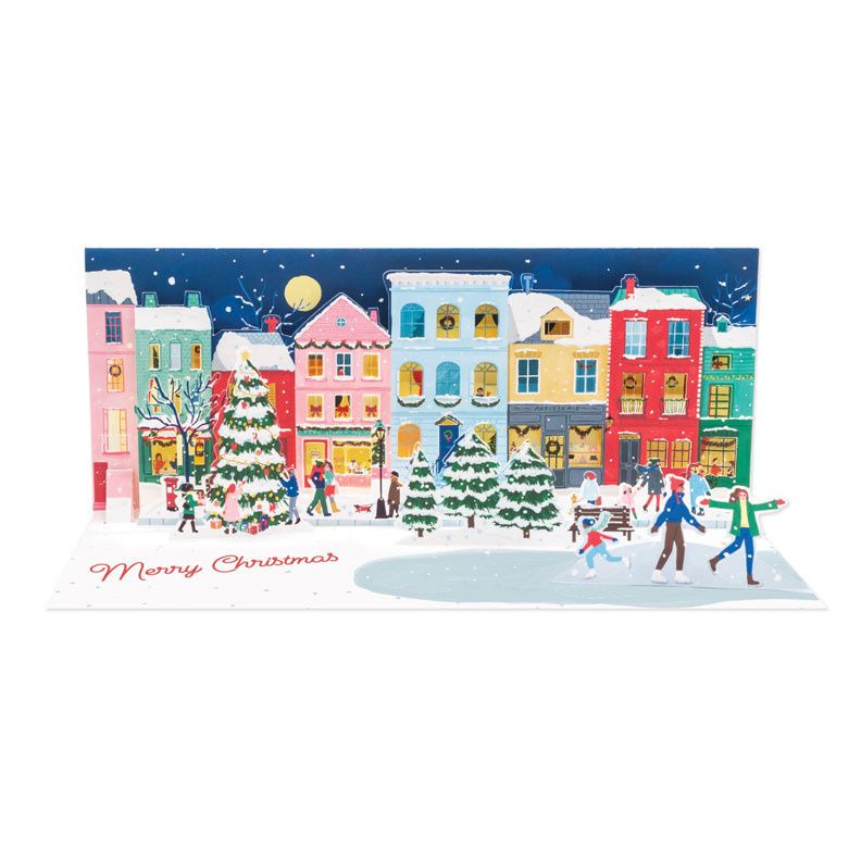 Main street Pop-up Card with Light