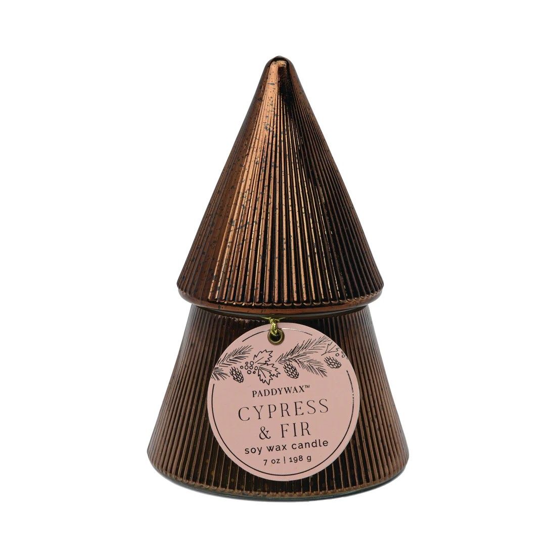 Copper Tree Candle - Cypress &amp; Fir
