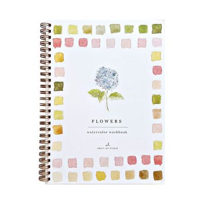 Flowers Watercolor Workbook