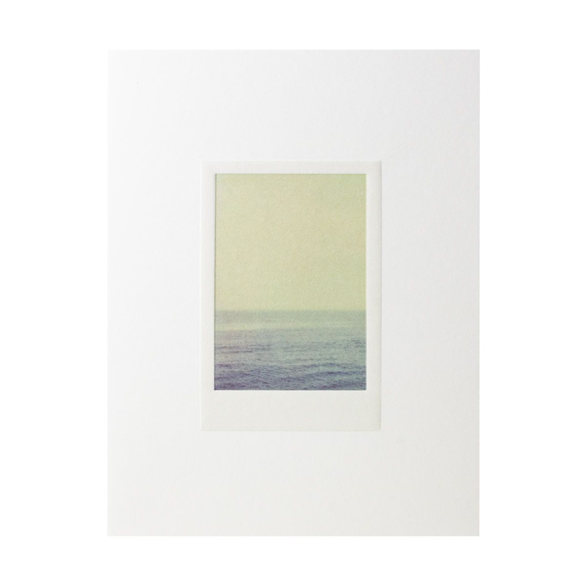 Calm Sea Polaroid Greeting Card