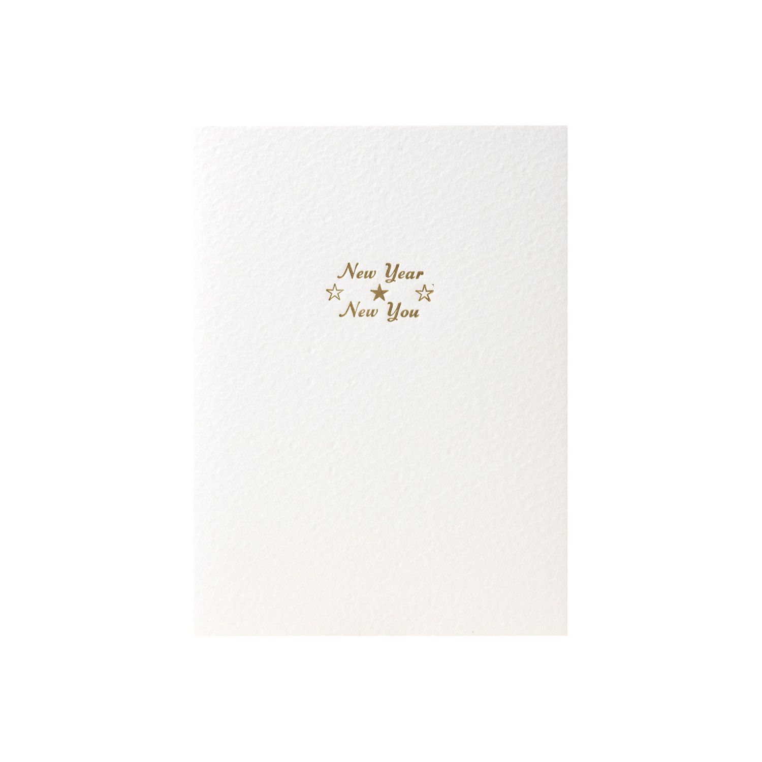 New Year New You Letterpress Card