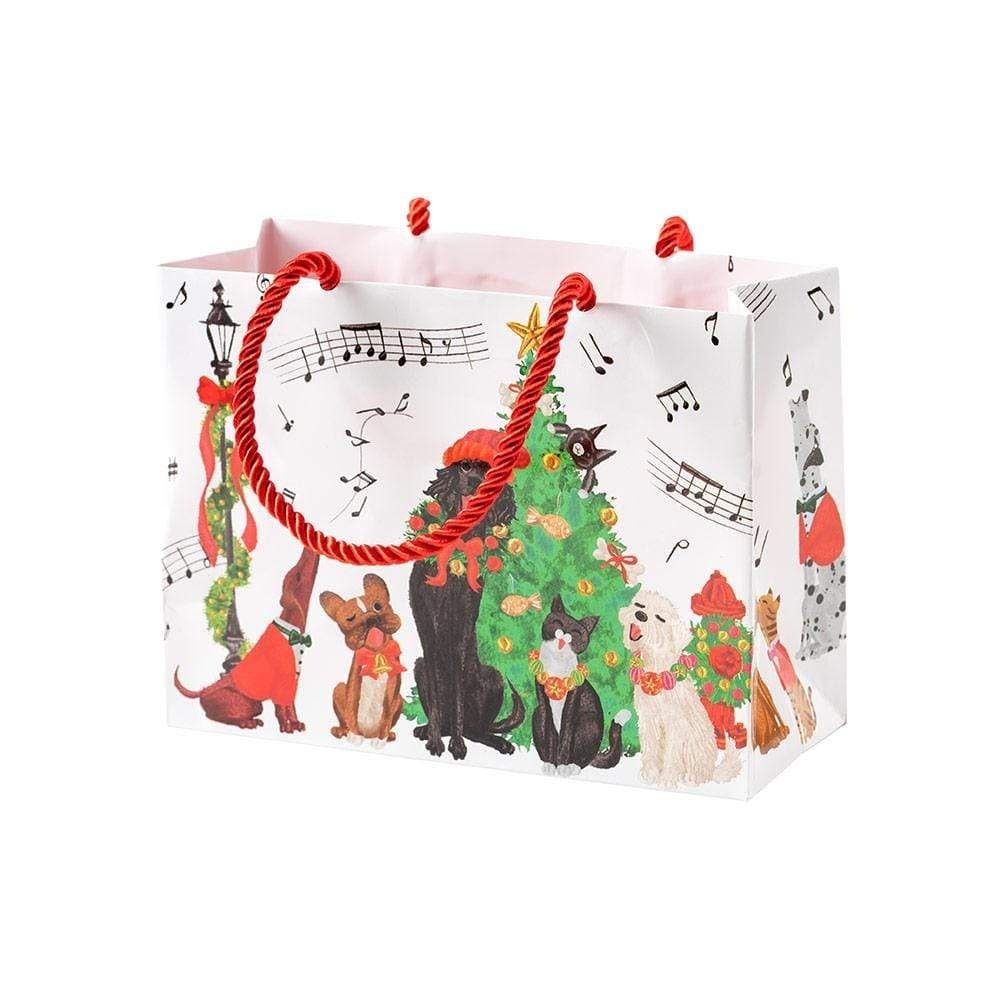 Caroling Pets Small Gift Bag