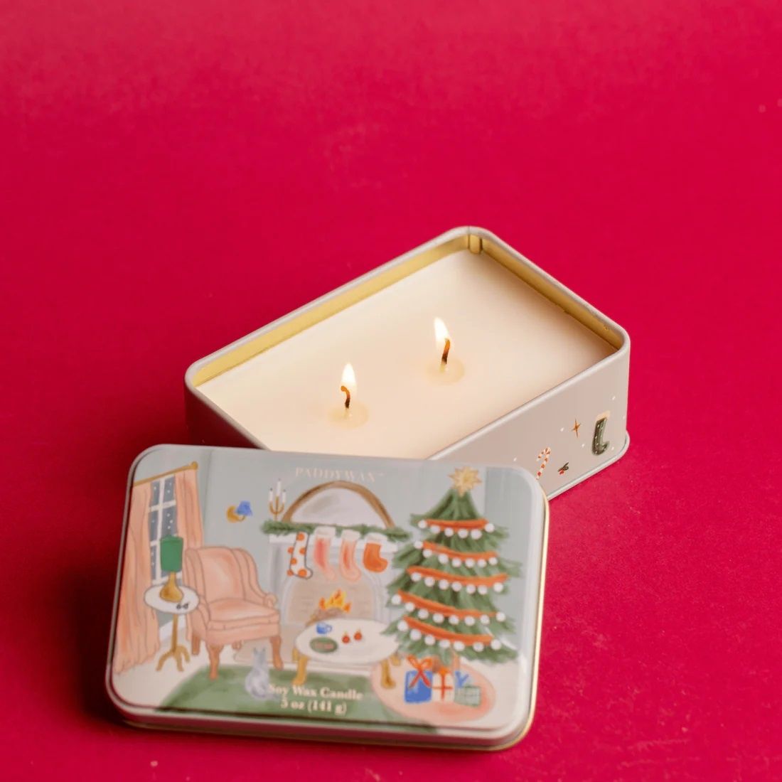 Holiday Candle Tin - Persimmon &amp; Chestnut
