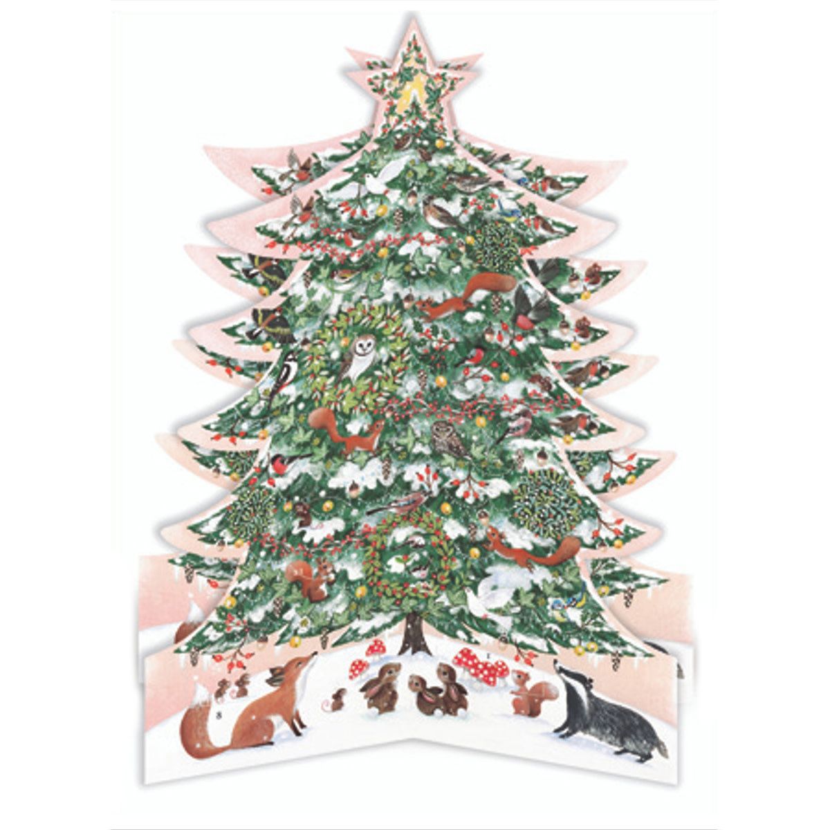 3D Christmas Tree Large Die Cut Advent Calendar
