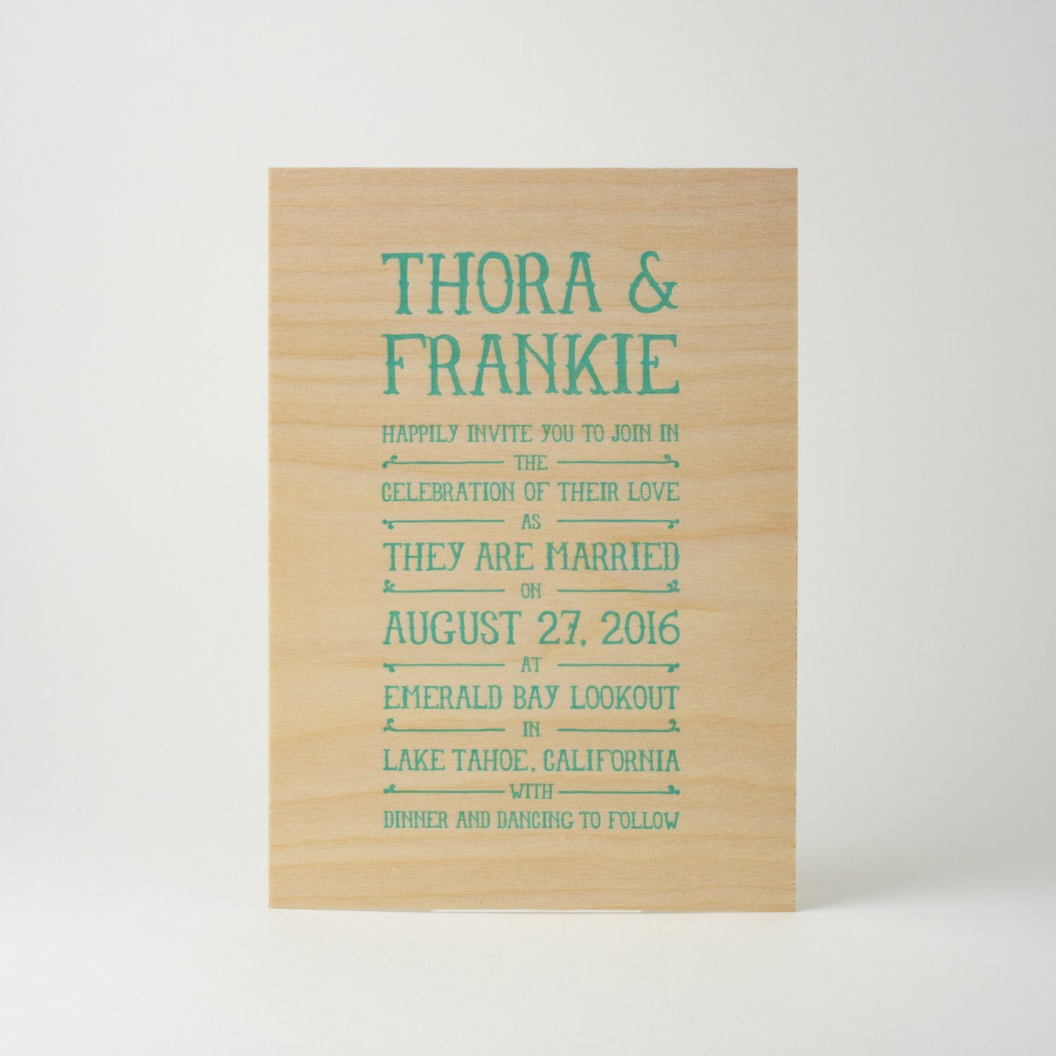 Landmark Wedding Invitation