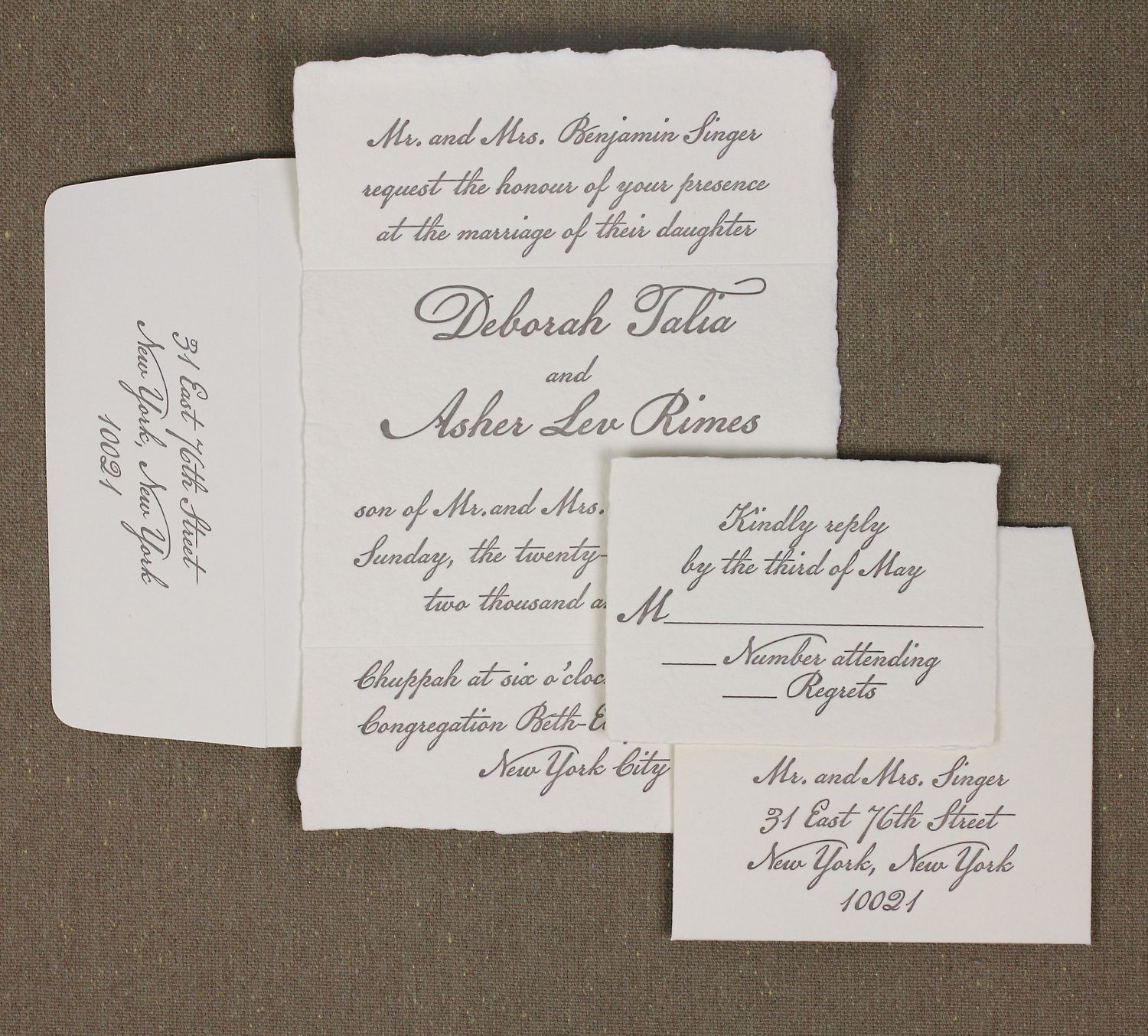 Venetian Wedding Invitation