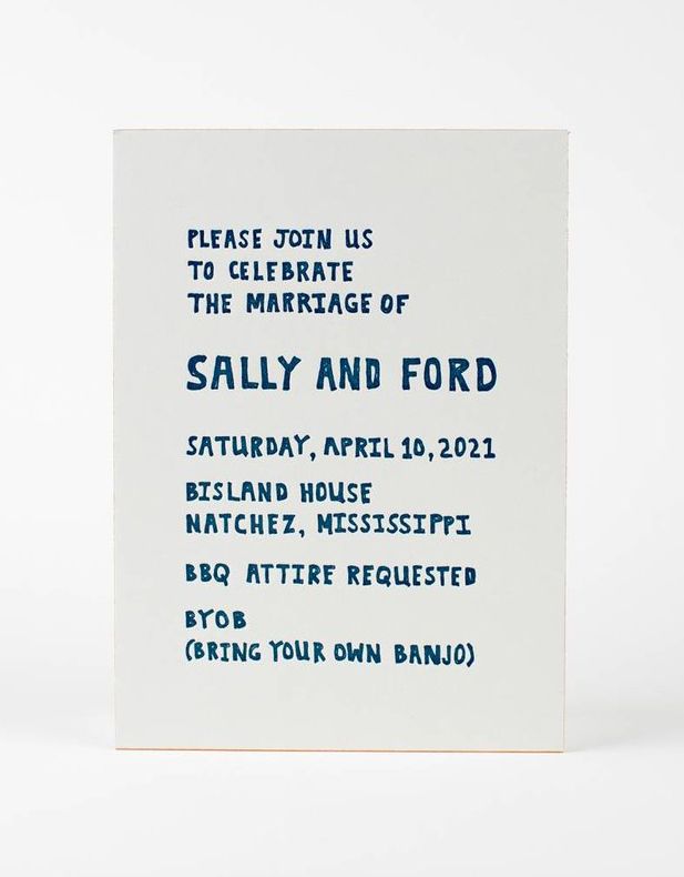 Sally Wedding Invitation