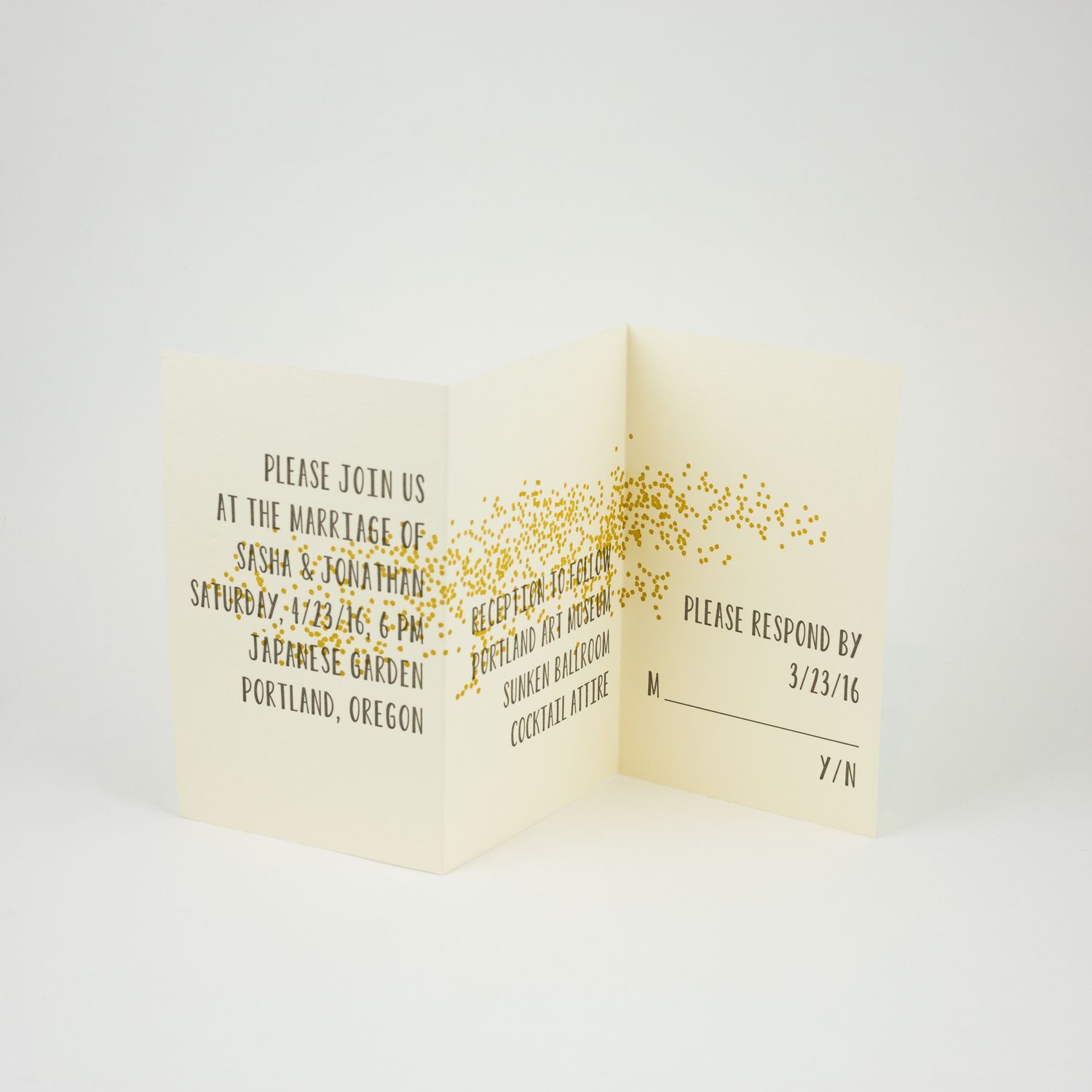 Flax Wedding Invitation