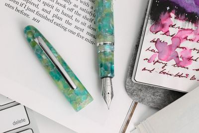 Esterbrook Estie Sea Glass Silver Fountain Pen